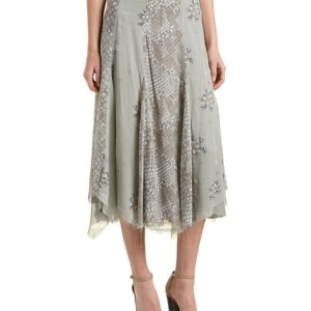 NWOT Snakeskin Rock on Midi skirt Free People